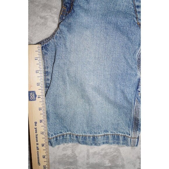 Old Navy Y2K Vintage Painter's Carpenter Jorts BOYS Denim Shorts Grunge SIZE 8 - Picture 8 of 9